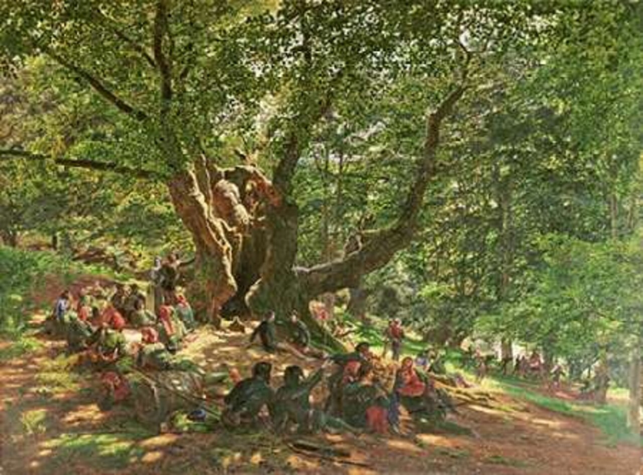 Robin Hood and His Merry Men In Sherwood Forest Poster Print by Edmund Warren George - Item # VARPDX266372